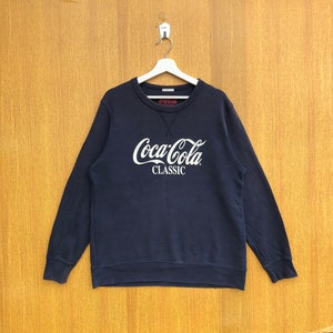 Vintage Coca Cola Classic Sweatshirt Spellout Sweatshirt Jumper Pullover Sweater Crewneck
