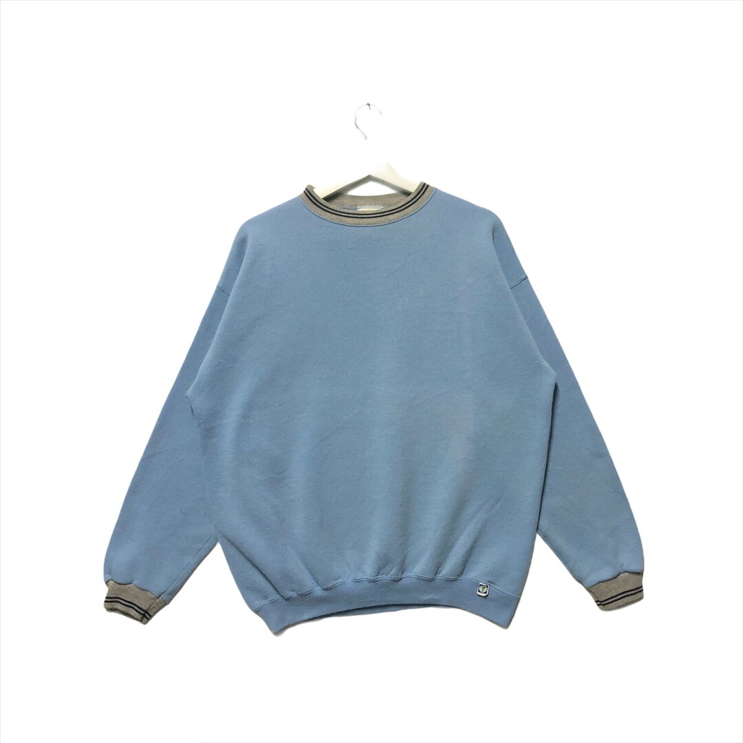 Sweat-shirt Vintage Discus Athletic Homme 2XL Bleu, USA 90s