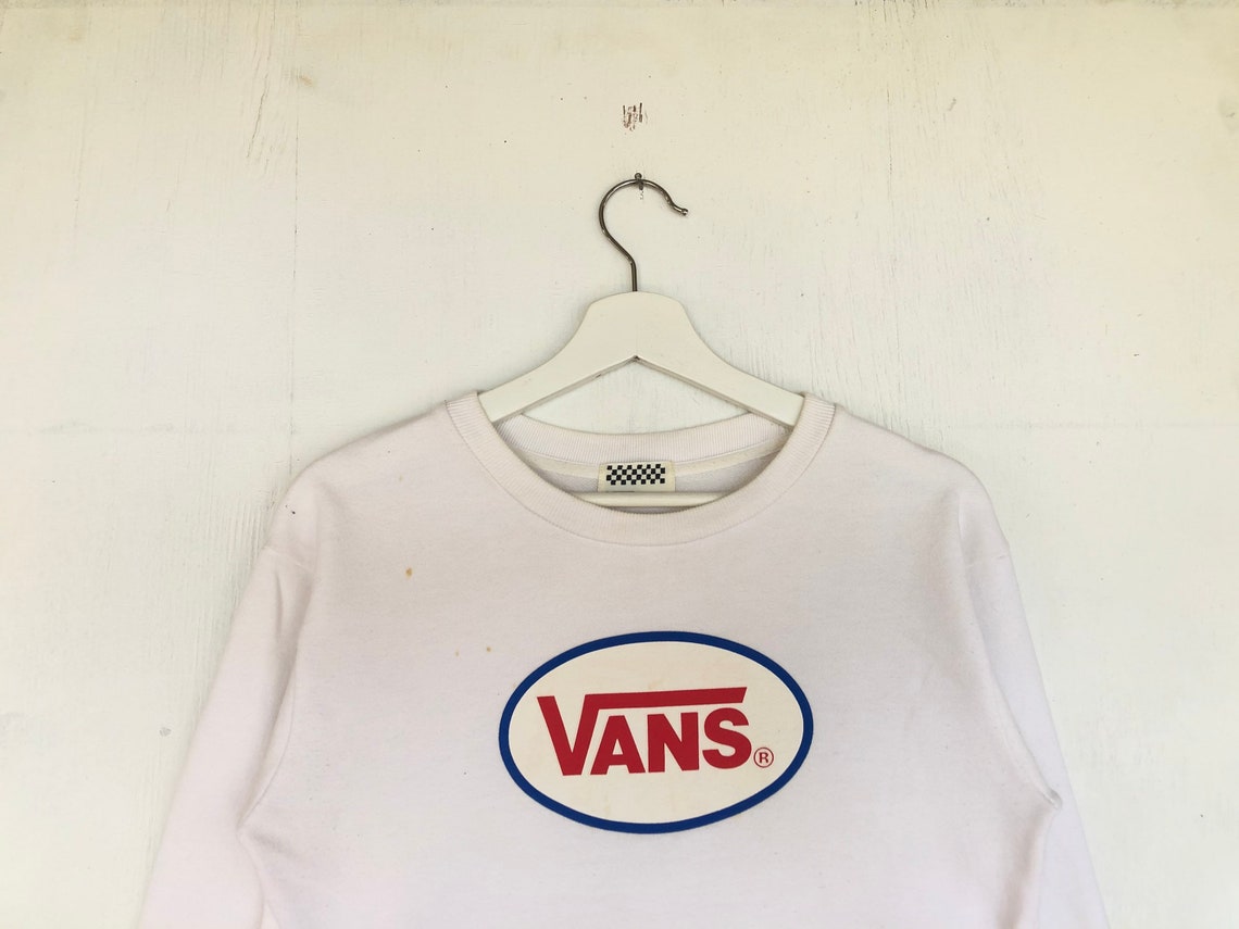 Rare Vans Sweatshirt Big Logo Vans Sweatshirt Jumper Pullover | Etsy