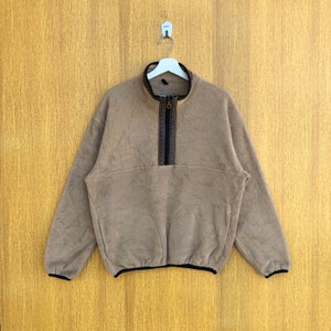 Vintage Woolrich Pullover Fleece Sweatshirt Half Zipper Woolrich Jacket Crewneck Jumper Sweater