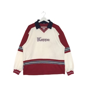 Vintage Kappa Sweatshirt Embroidery Big Logo Spellout Crewneck Jumper Pullover Sweater
