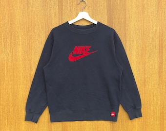 Vintage Nike Swoosh  Sweatshirt Big Logo Crewneck Jumper Pullover Sweater