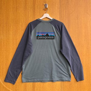 Patagonia Long Sleeve T-Shirt Big Logo Outdoor Life T-Shirts