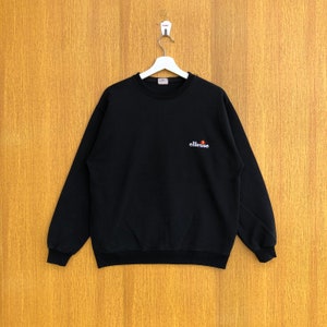 Vintage Ellesse Sweatshirt Small Logo Spellout jumper Pullover Sweater Crewneck