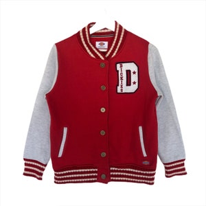 Vintage Dickies Varsity Embroidery Jacket Bomber Sweatshirt Pullover Jumper