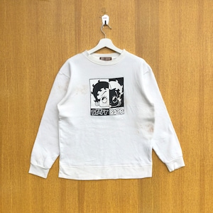 Vintage Betty Boop Sweatshirt Famous Cartoon Betty Pop Crewneck Sweater Jumper Pullover