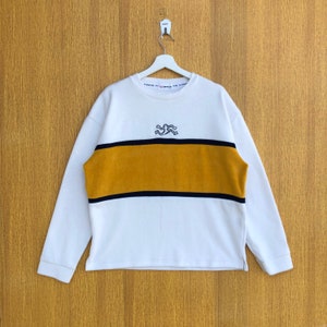 Vintage Airwalk Fleece Sweatshirt Big Logo Crewneck Jumper Pullover Sweater