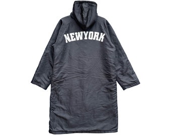 Impermeabile vintage New York NY Winbreaker con scritta
