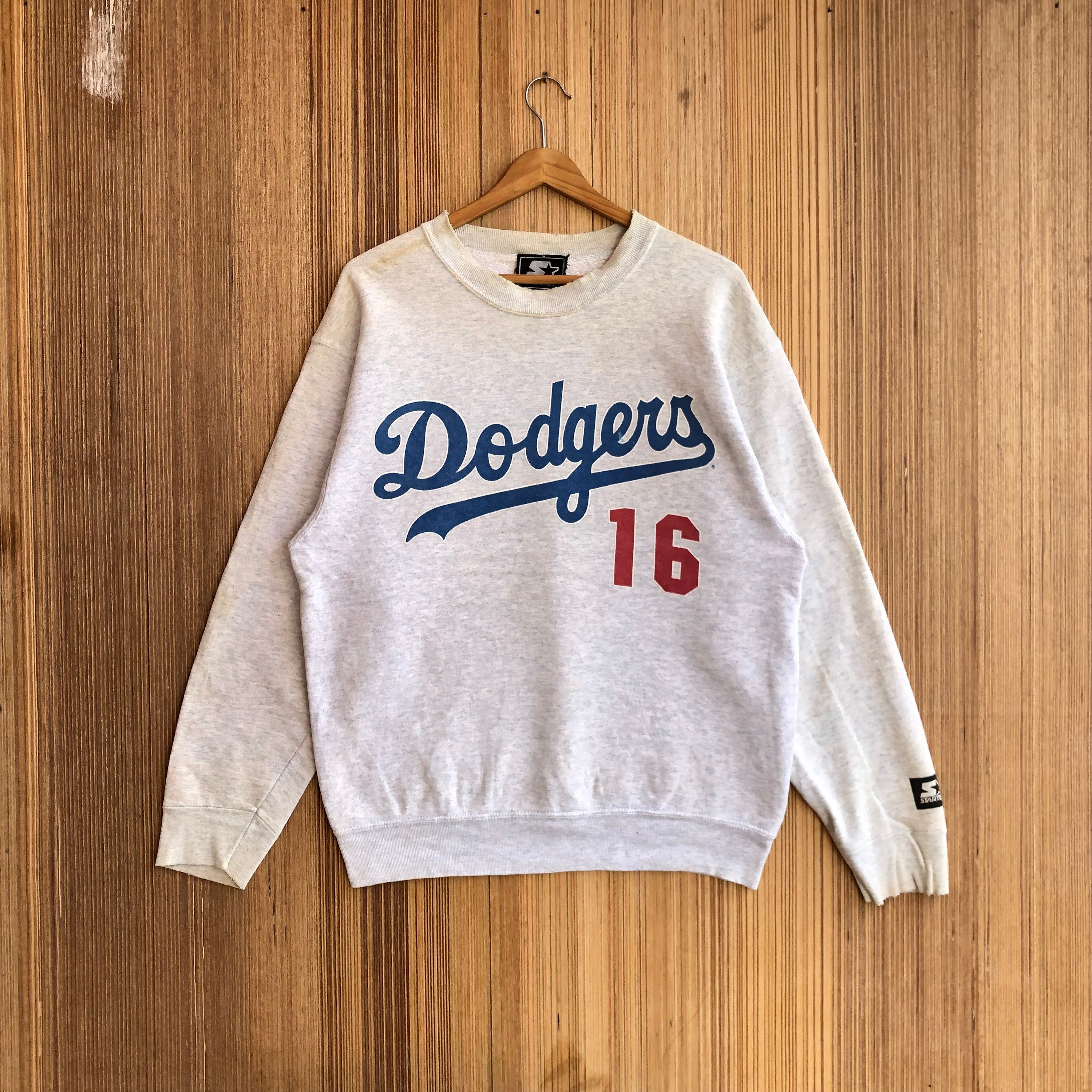 Vintage Starter Dodgers Sweatshirt Big Logo Spellout Crewneck