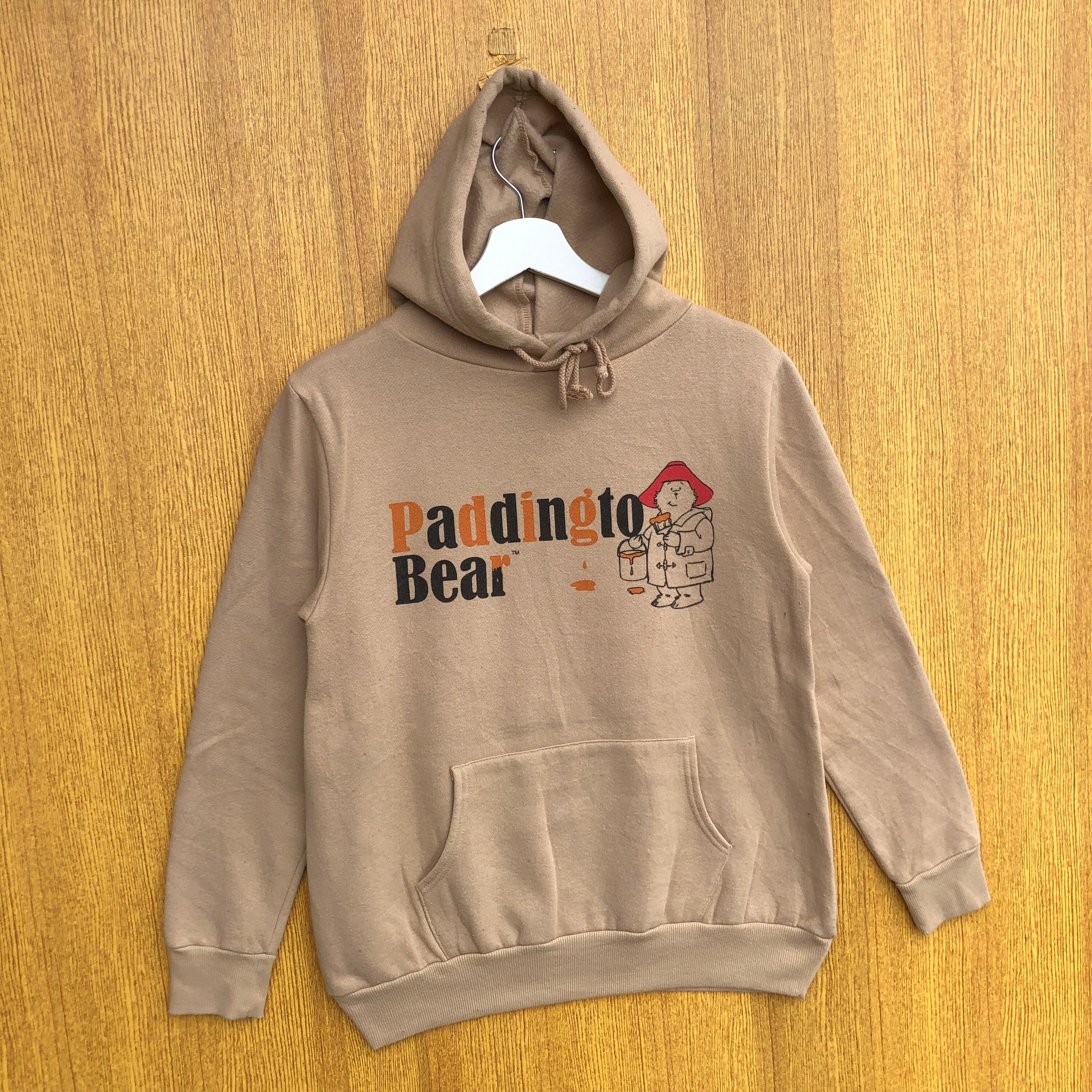 Vintage Paddington Bear Hoodie Sweatshirt Pullover Crewneck Jumper