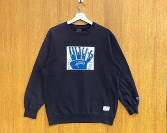 Vintage Keith Haring Sweatshirt Pop Art Big Logo Pullover Sweater