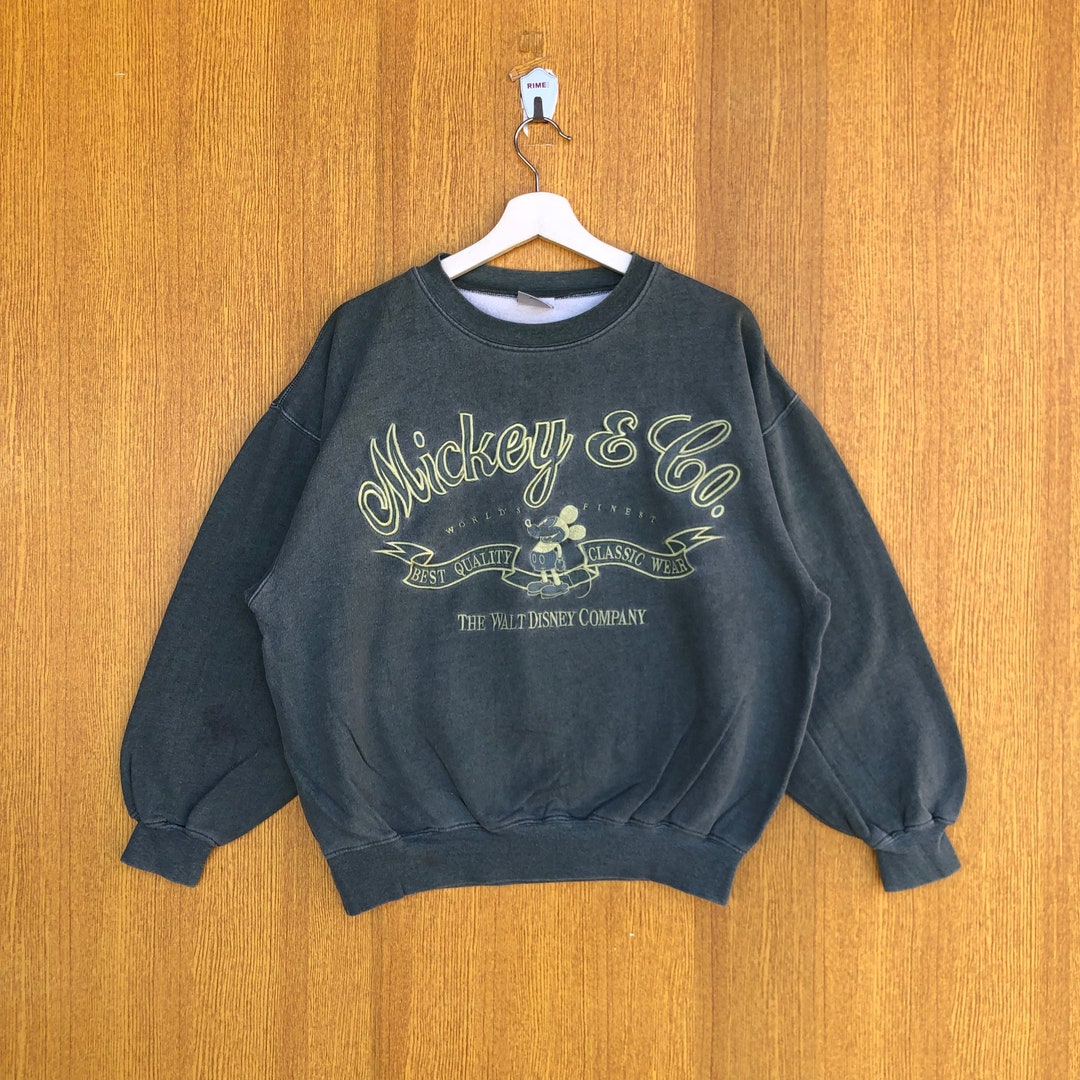 Embroidered Upside Down Mickey Mouse Sweatshirt by Mickey&Co main image 0