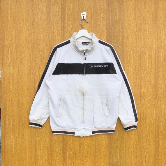 Quiksilver, Vintage Quiksilver Sweatshirt Full Zipper Crewneck Jumper Pullover Sweater