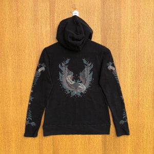 Vintage Motor Harley Davidson Cycles Hoodie Sweatshirt Half Butoon Pullover Sweater