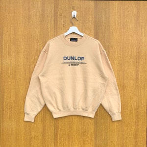 Vintage Dunlop Motorsport Sweatshirts Spellout Crewneck Jumper Pullover Sweater
