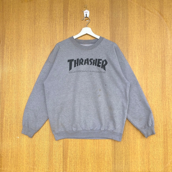 Vintage Thrasher skateboardtrui trui trui Etsy Belgie