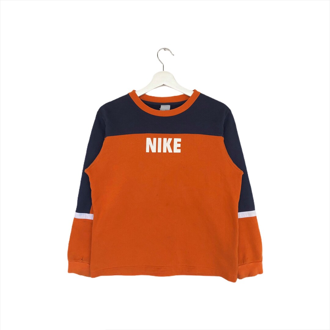 Vintage Nike Swoosh Sweatshirt Embroidery Nike Swoosh Crewneck Jumper  Pullover