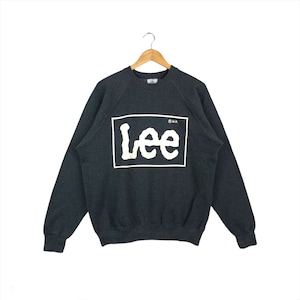 Vintage Lee Sweatshirt Full Print Big Logo Spellout Crewneck Jumper Pullover