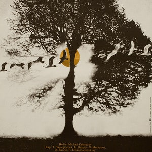 The Cranes are Flying R1985 Czech A3 Poster