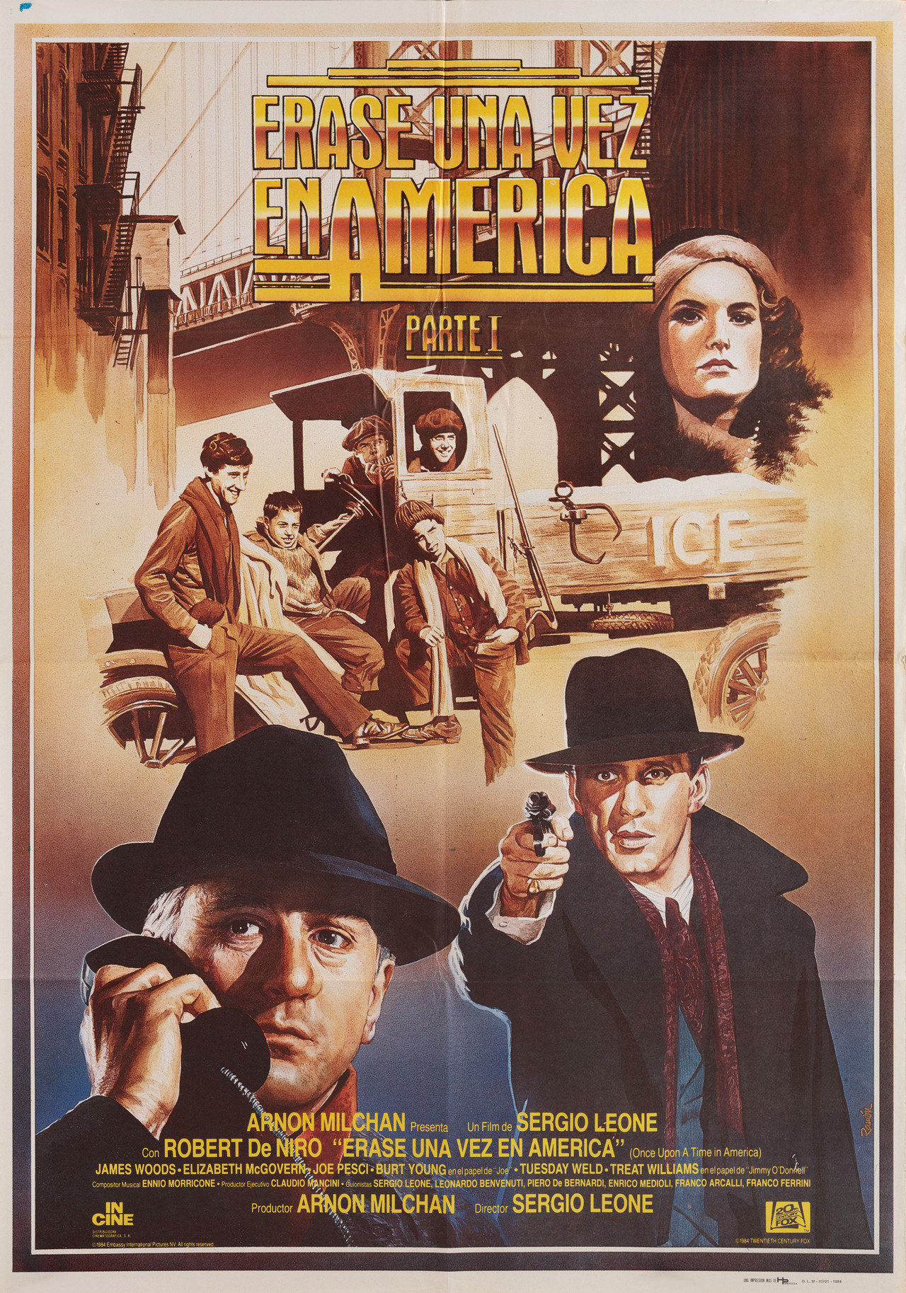 Once Upon a Time in America 1984 Spanish B1 Poster