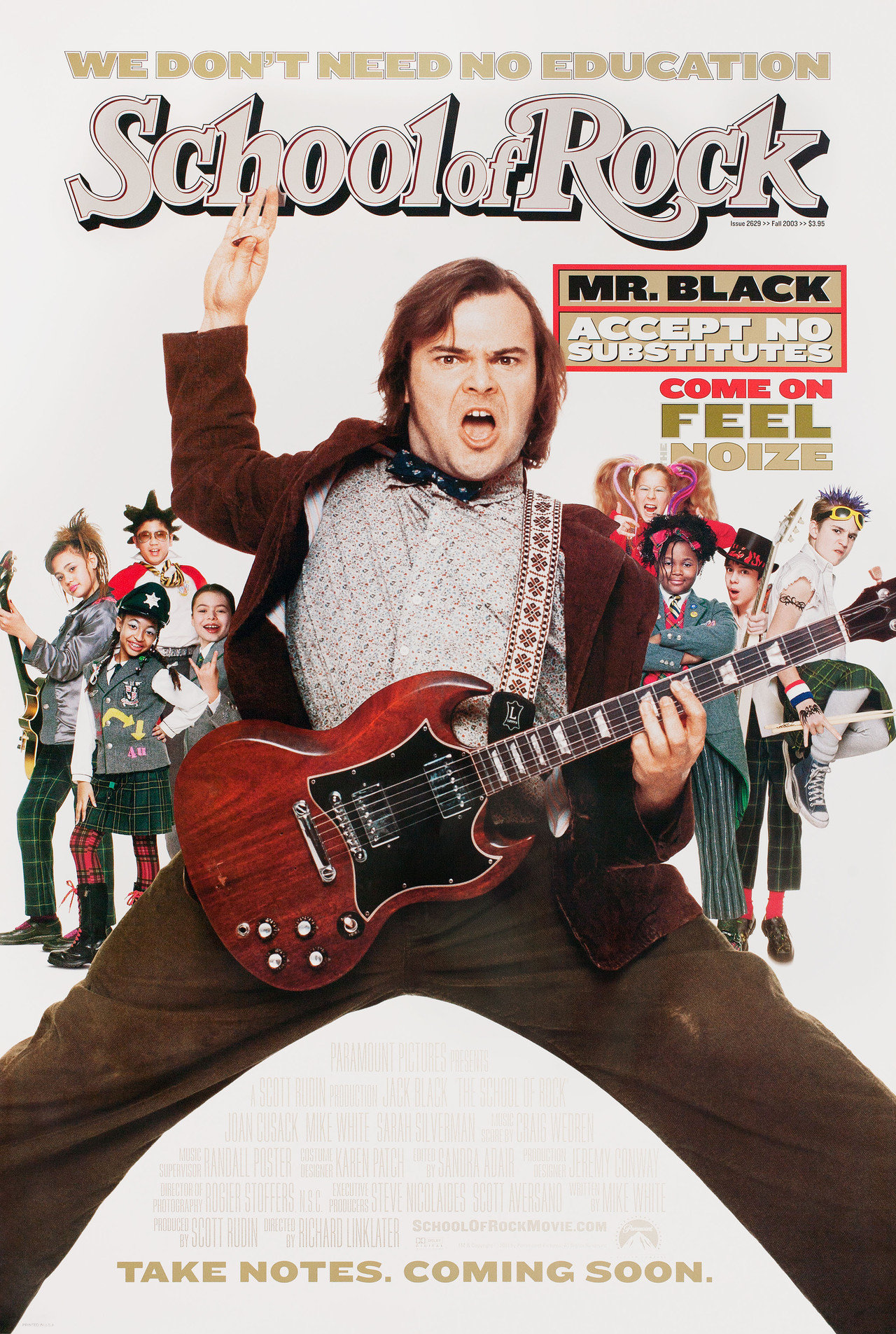 スクール・オブ・ロック　USオリジナル映画ポスター スクール・オブ・ロック USオリジナル映画ポスター - メルカリ