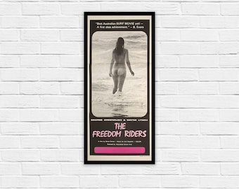 The Freedom Riders 1972 Original Australian Surfing Movie Poster
