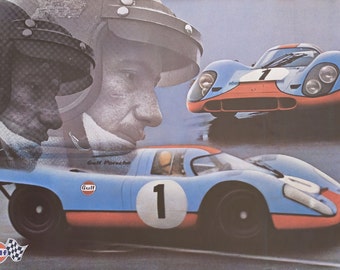 Golfo-Porsche 917 Vintage Swiss Auto-Racing Cartel 1971