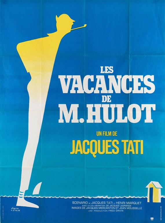 ユロ氏の休日 R1960 年代のフランスのグランデポスター - Etsy 日本