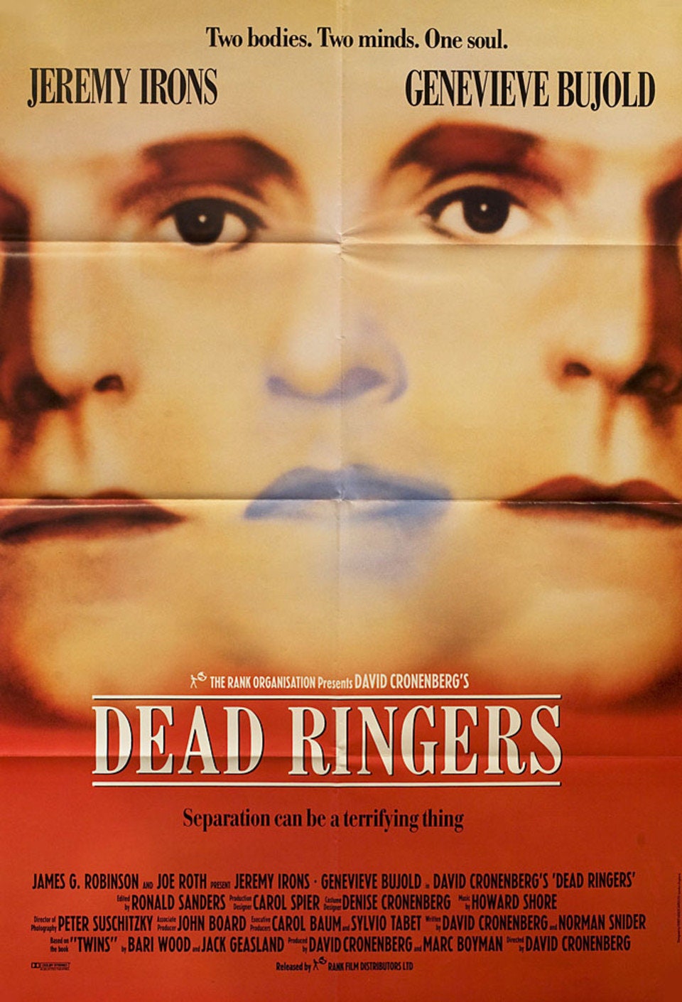 Dead Ringers 1988 Vintage British One Sheet Poster Etsy