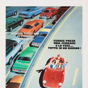 Ferris Bueller&#39;s Day Off 1986 Italian Locandina Poster