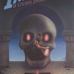 Indiana Jones and the Temple of Doom 1984 Czech A3 Poster
