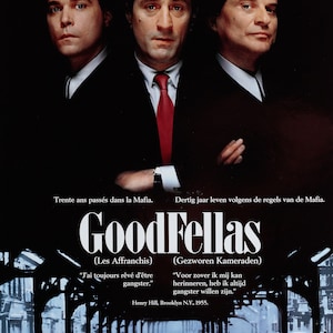 Goodfellas Original 1990 Póster de la película belga
