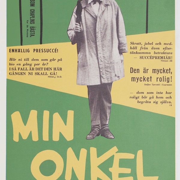 Mon Oncle R1969 Swedish Stolpe Poster