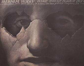 At Middle Age 1986 Polish B1 Poster