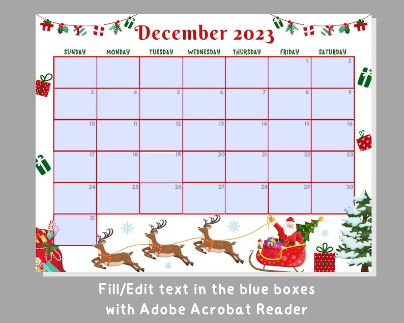 EDITABLE December 2023 Printable - Il 794xN.5410039334 Tqz8 