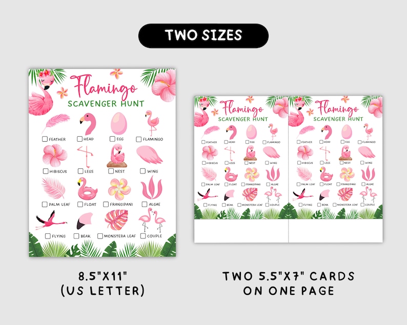 Flamingo Scavenger Hunt Printable, Flamingo Games, Summer Activities ...