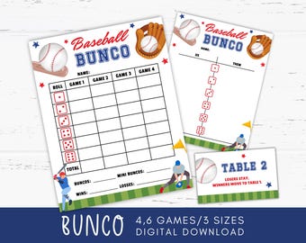Baseball Bunco Score Card Printable, Tally Sheets, Baseball Games, Baseball Activities, Baseball Party Favors Birthday, Baseball Classroom