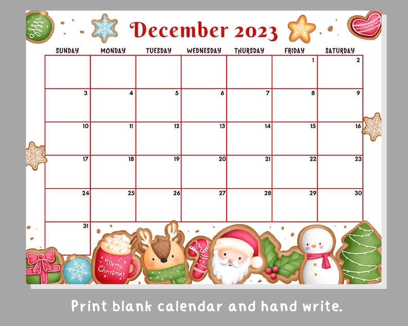 EDITABLE December 2023 Printable - Il 794xN.5410033718 Qu9u 