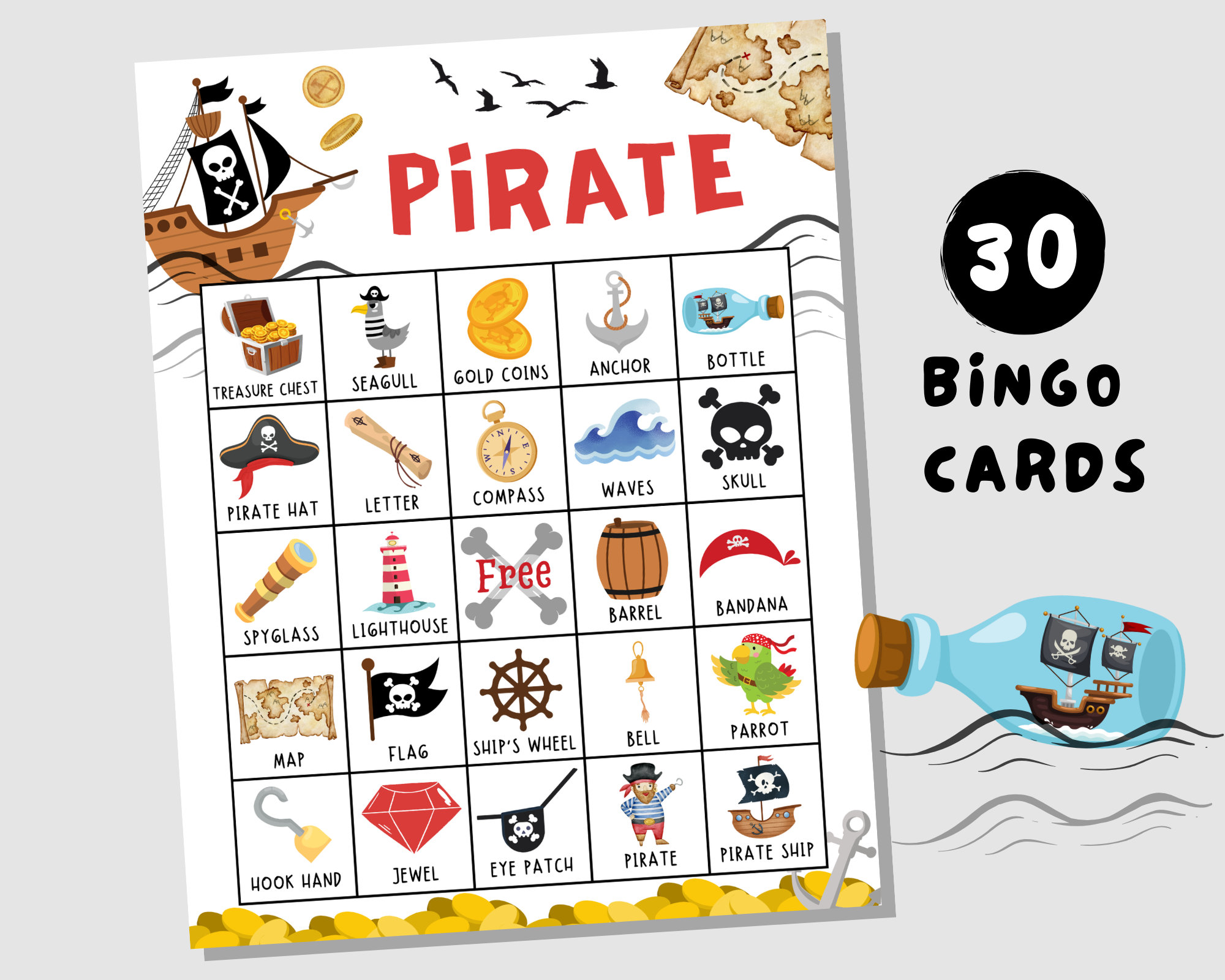 pirate-bingo-cards-pirate-activities-pirate-birthday-party-printable-pirate-game-pirate-party-favors-etsy