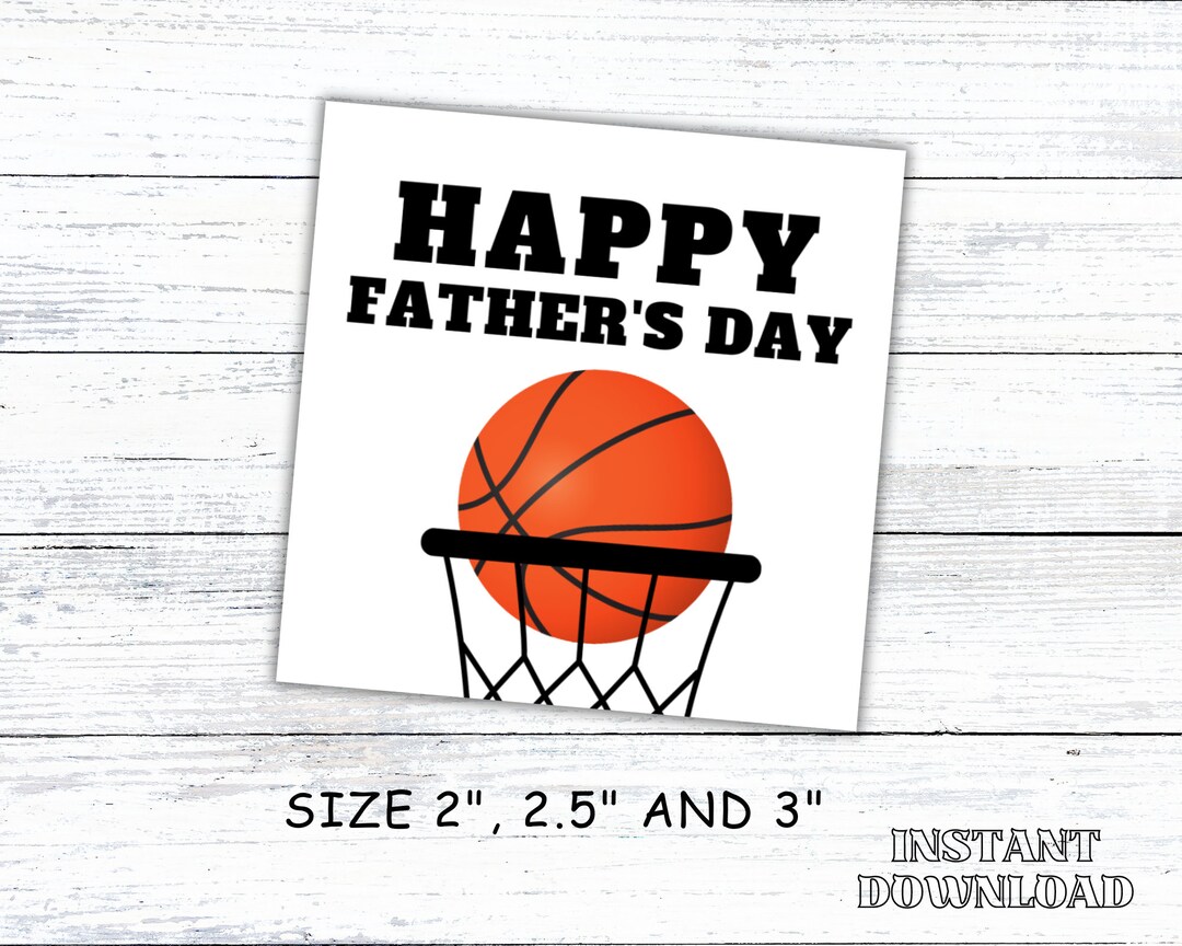 Basketball Favor Tag, Happy Fathers Day Tag Printable, Basketball Coach