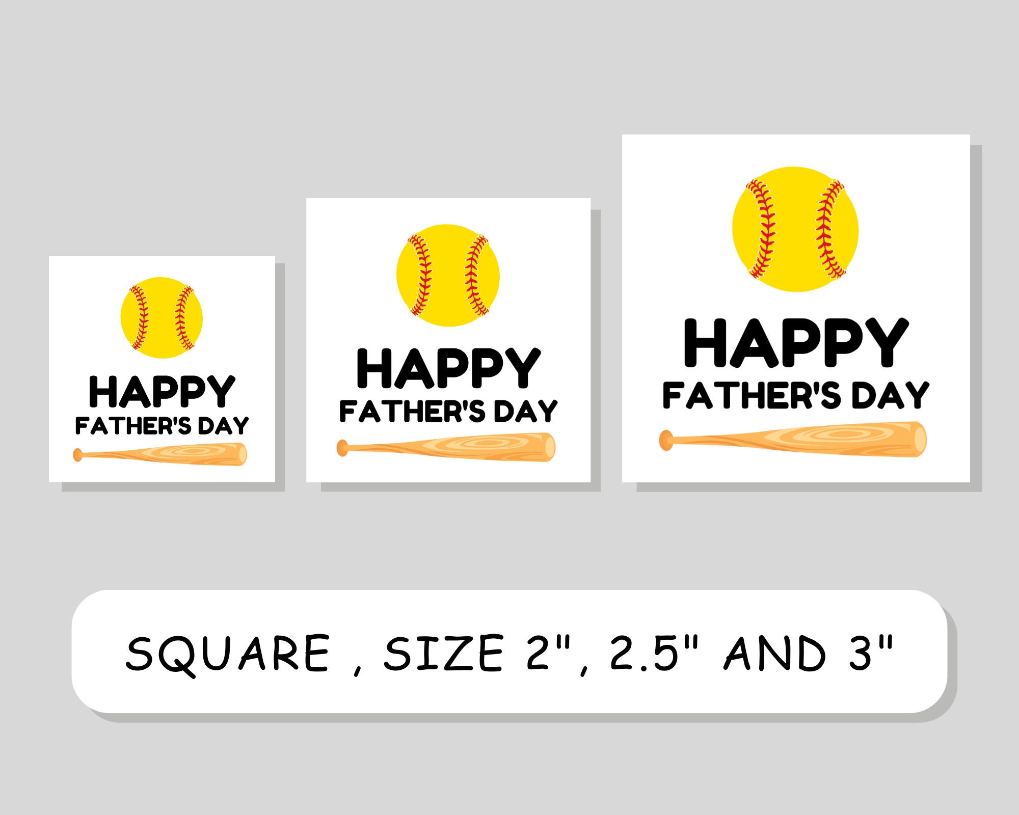Softball Father's Day Gift Tags, Softball Gifts for DAD Ideas, Softball