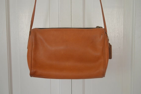 Vintage Coach Bellini Brown Zipper Tiny Crossbody - Etsy