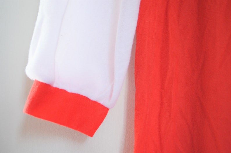 Vintage Women/'s Red /& White Nightgown JCPenney Sleepwear Long Nightgown Retro Red and White Pajama Dress with Floral Design