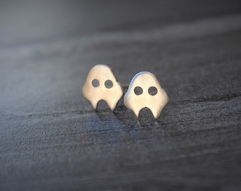 Walrus studs, Walrus sterling silver earrings, Minion earrings, Sterling silver stud earrings, minimalist stud earrings, dainty earrings
