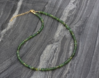 Serpentine necklace, Beaded choker, Ultra dainty necklace,Serpentine choker, dainty beaded necklace, Gemini birthstone, necklace set