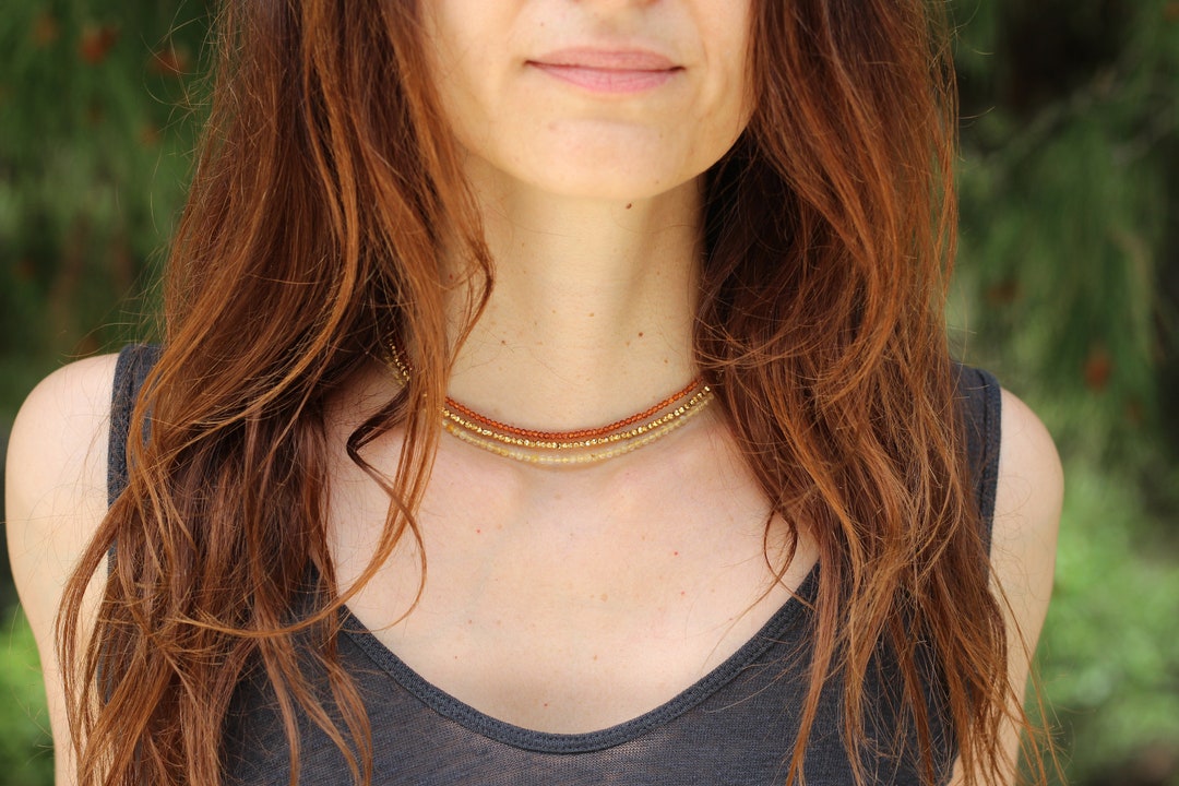Necklace Set, Delicate Necklace Set, Set of Three Layering Necklace ...