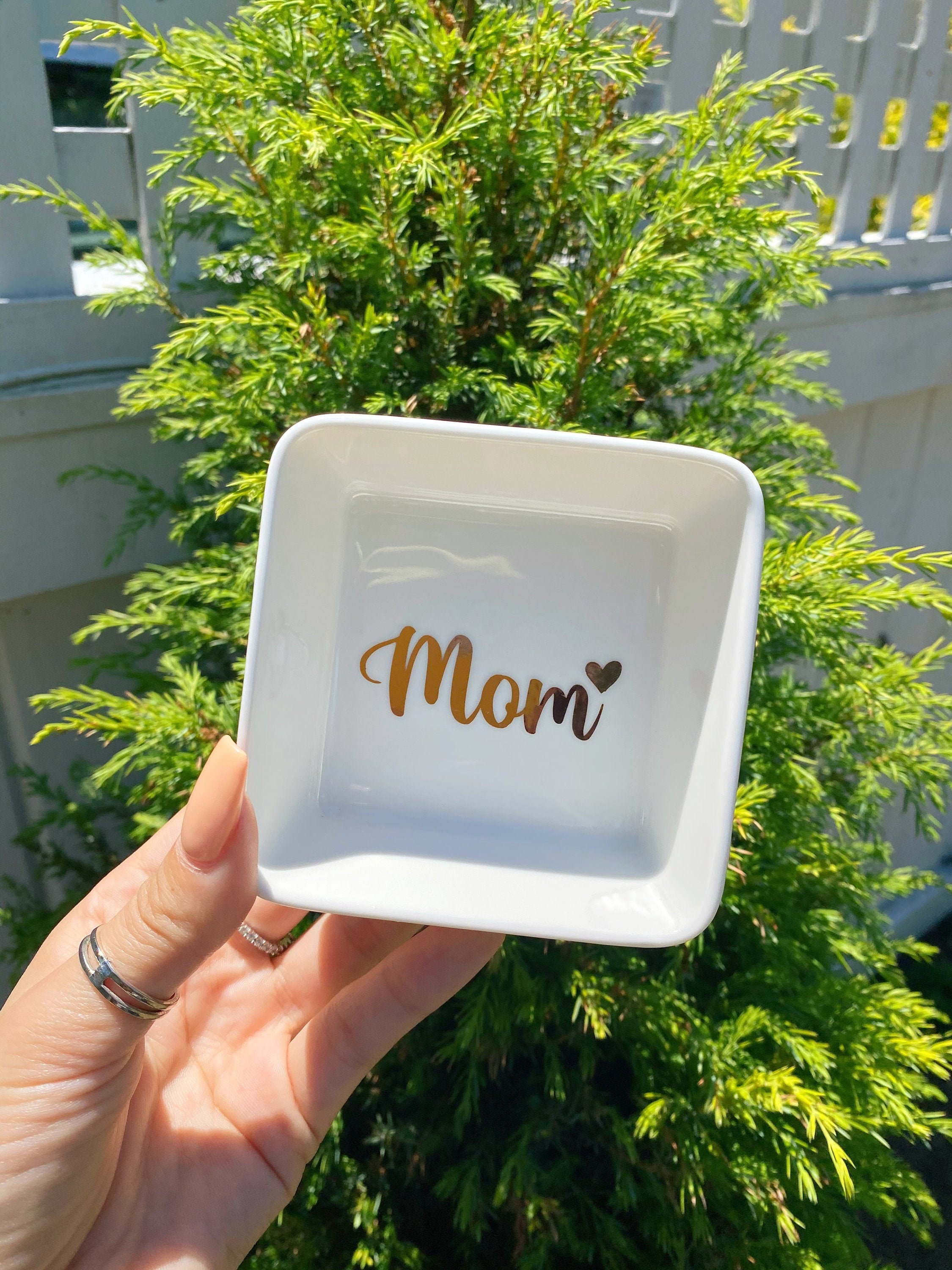 Mom Jewelry Dish Etsy