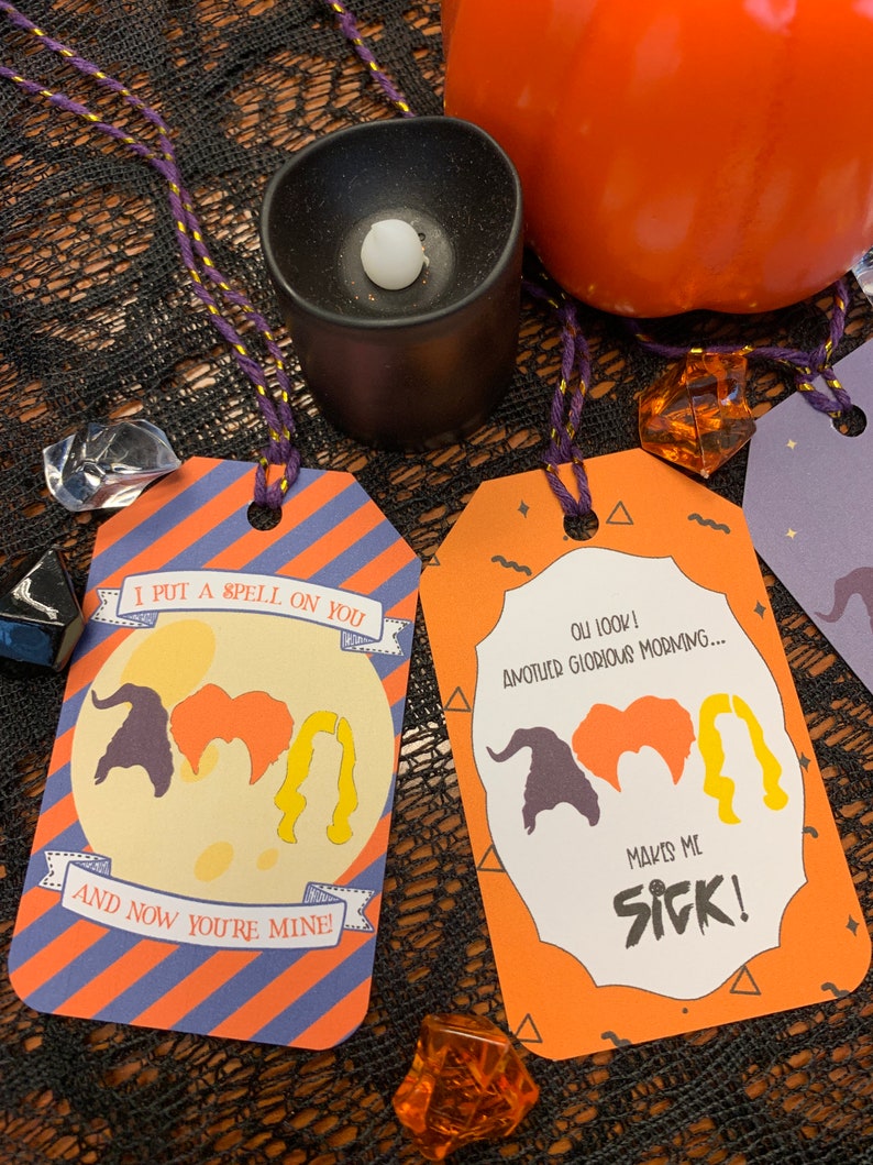 Hocus Pocus Gift Tags Halloween Party Decor Sanderson | Etsy
