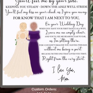 Para minha filha no dia do casamento da mãe que faleceu no céu