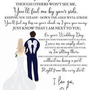 Para mi hija (rubia): poema del día de la boda de un padre que no puede estar allí